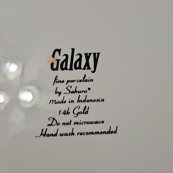 Sakura Galaxy 14k gold trimmed star plate - Picture 3 of 3